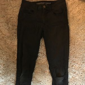 Black Jegging with Rips in the Knees